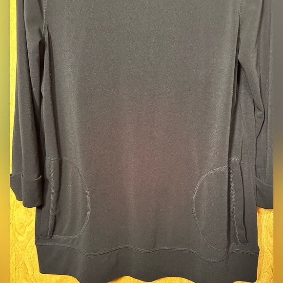 Lynn Ritchie Silver Black 3/4 Sleeve Top size XS - Picture 3 of 9